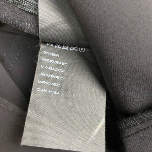 CLUB MONACO Stretch Pull on Hips and Hem Zip Black Trousers Size 2 - Picture 7 of 8